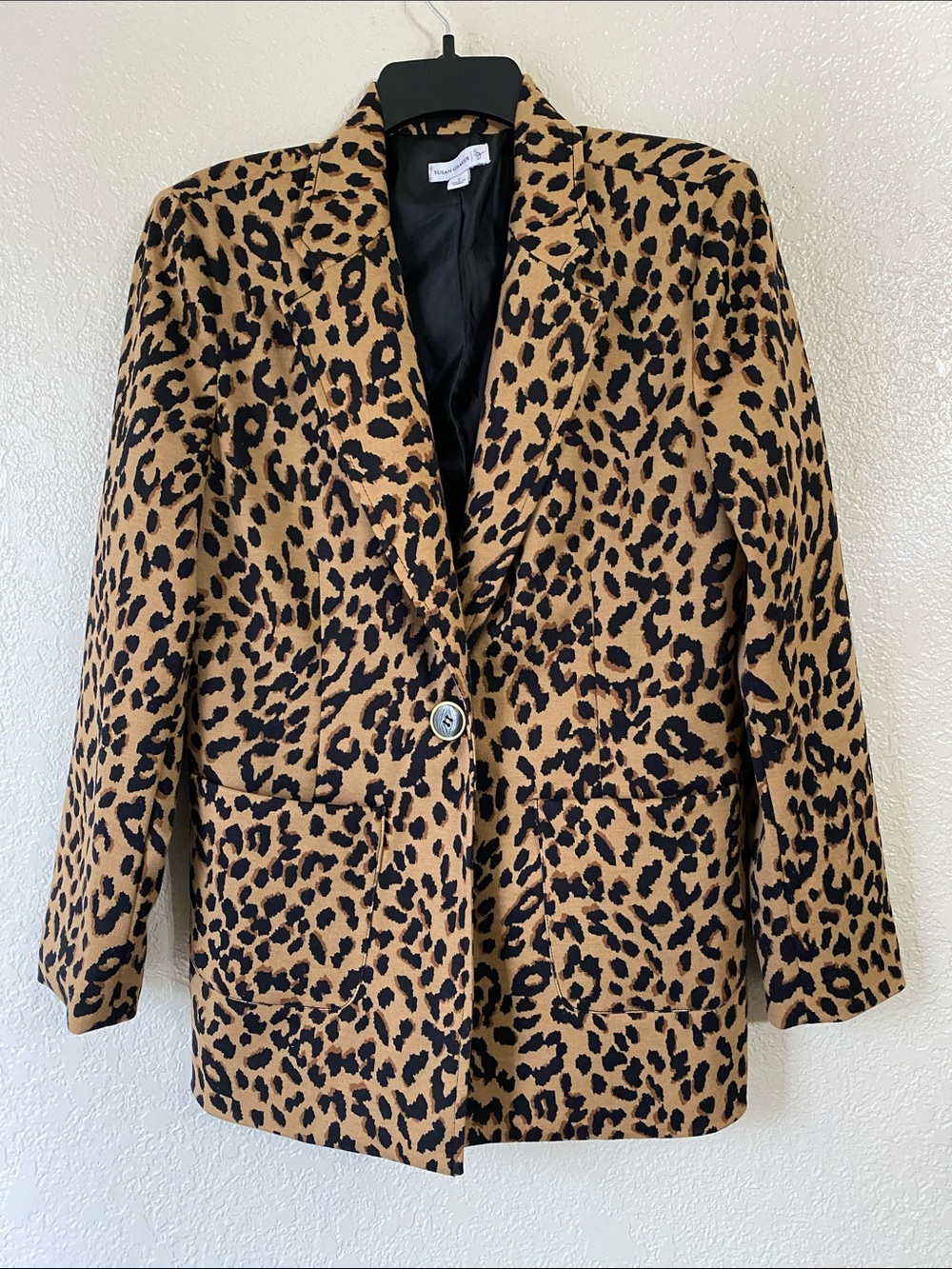 Vintage Leopard Print Blazer